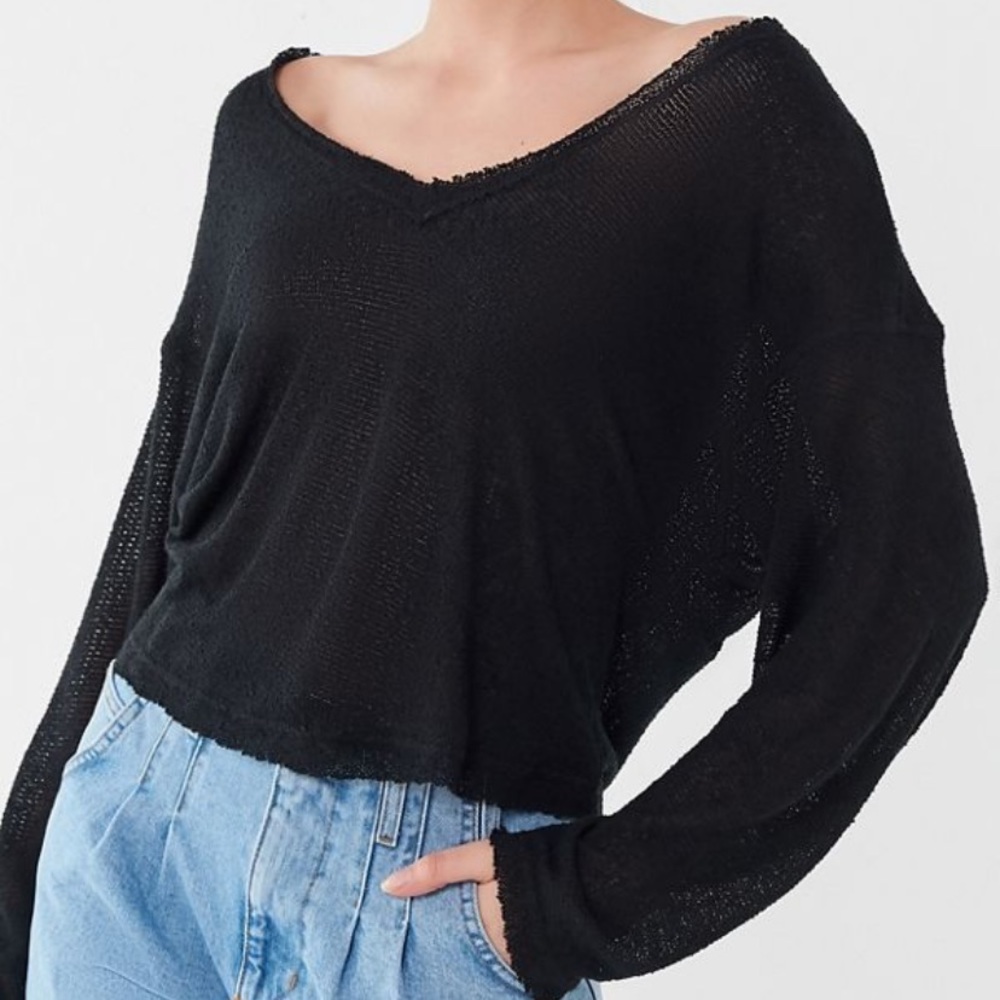Out from under Logan Jersey slouch top!